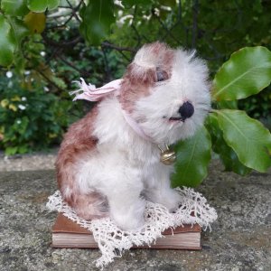 画像1: 10cm Steiff Molly Puppy 推定1959年〜1967年頃　（ビンテージ）