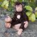 画像1: 大変良い状態です☆ 16cm Steiff Jocko Baby Chimpanzee 推定1960年代　（ビンテージ） (1)