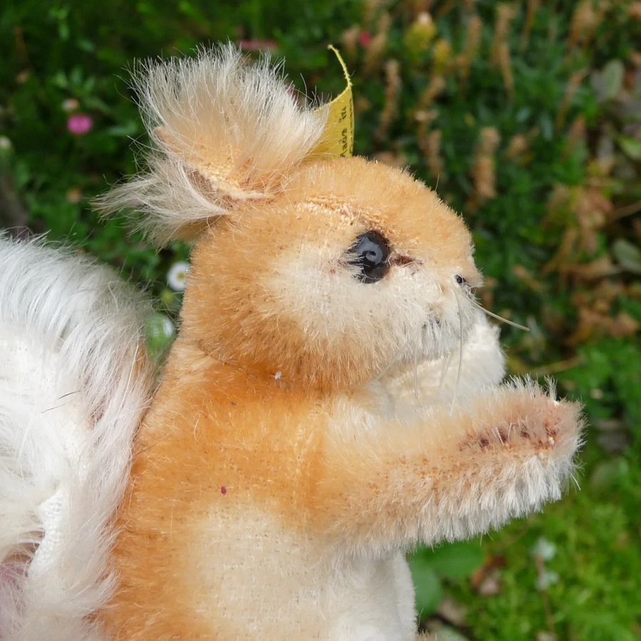 画像: 10cm Steiff Possy Red Squirrel 推定1968年-1976年頃 （ビンテージ）